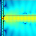 A polymer nanowire deposited on a metallic ring guides the single photons emitted by a quantum light source (shown in red) towar