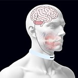 Illustration of a human head wearing the 'smart' choker.
