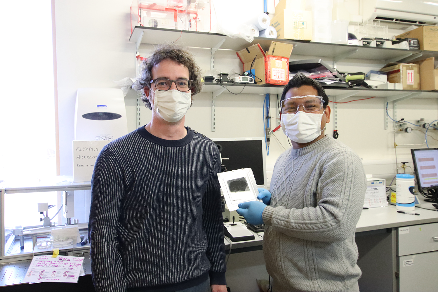Professor Michael De Volder and Dr Buddha Deka Boruah