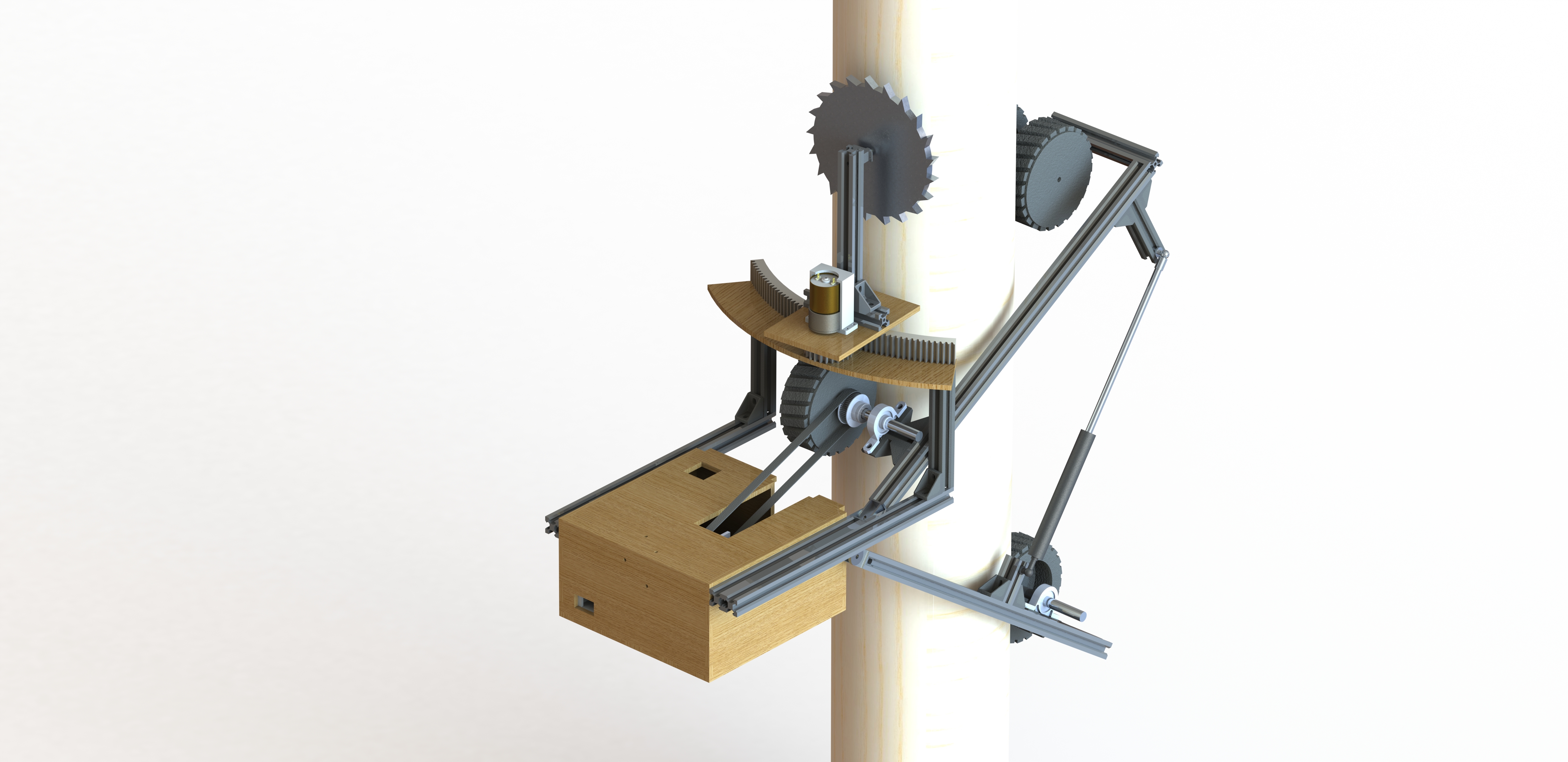 CoCollector is a remote-controlled device designed to climb and harvest coconuts