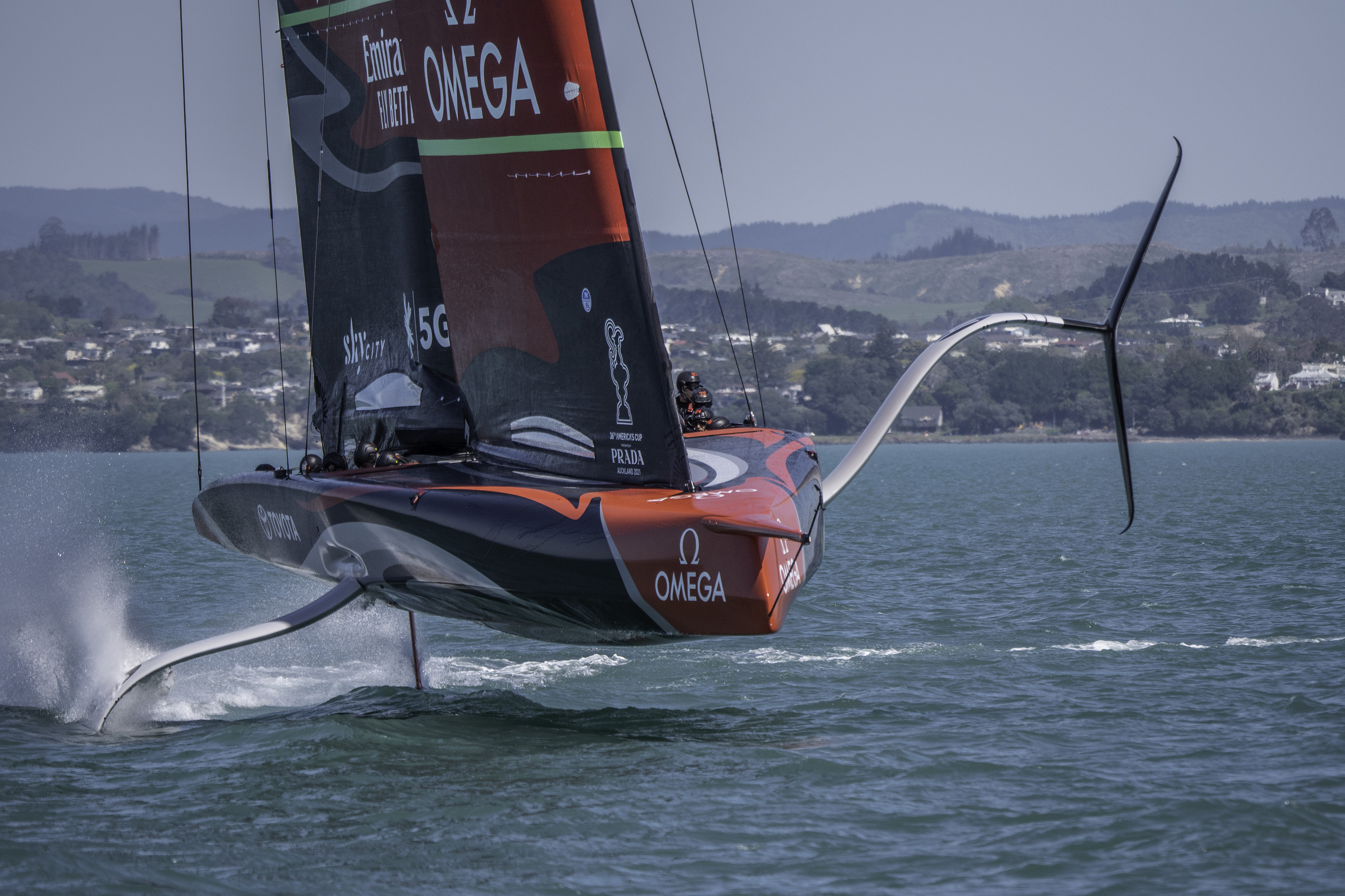 testing our first AC75 yacht in Auckland at the end of 2019 credit ETNZ.