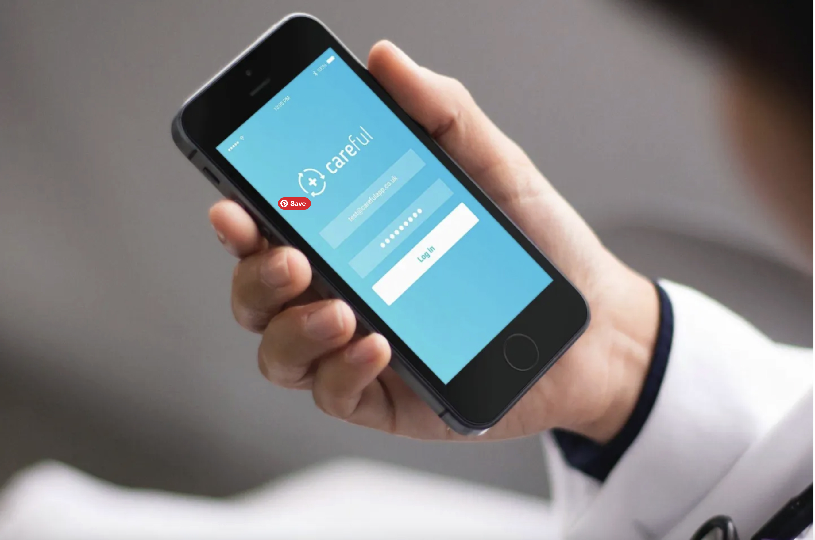 The CAREFUL app in use by a clinician