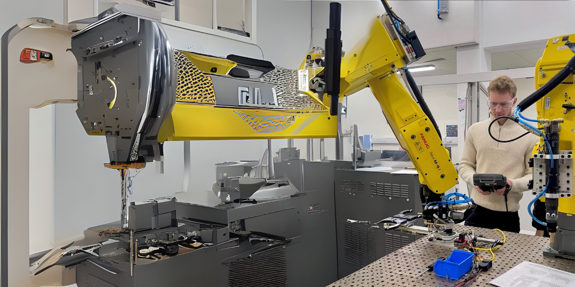 Lane Painter in robotics lab